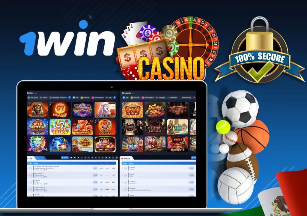 Jugar juegos de casino en la página web oficial de 1win
